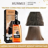 Original EELHOE Hair Straightening Cream Straight Hair Treatment Keratin Hair Care Cream with Comb 100ml