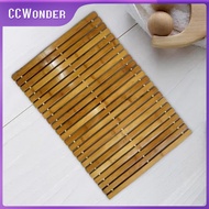 Ccwonder tre gỗ Thảm Tắm không thấm nước Thảm lót sàn sử dụng trong nhà cho bồn tắm phòng tắm tấm th