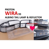 Proton wira sedan mdm 93 albino white putih tail lamp only lampu belakang set