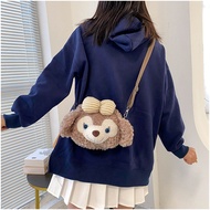 Túi Đeo Chéo Gấu Bông Duffy Đeo Nơ Siêu Cute