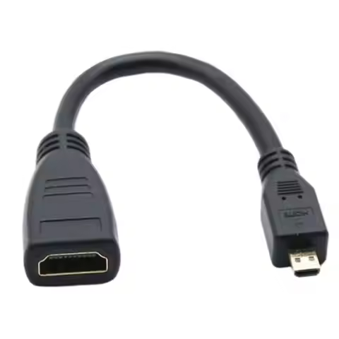 Micro Compatible HDMI Cable 4K 60Hz Micro HDMI To HDMI Female Adapter Cable For Raspberry Pi 5/Pi 4 