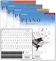 Piano Adventures Level 2A Learning Library Set By Nancy Faber - Lesson, Theory, Performance, Techniq