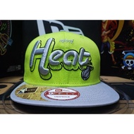 (( ORIGINAL )) Ready Stock Topi Snapback hat cap New Era Miami heat Vintage logo.