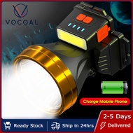 Vocoal LED Headlamp Headlight Rechargeable Torch Light Waterproof Flashlight Head Torchlight For Cam