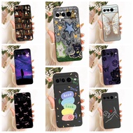 6.7'' Cover Google Pixel 7 Pro Case Silicone Cute Cat Fashion Butterfly Funny Painted Casing GFE4J G