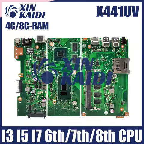 X441U Mainboard For ASUS X441UV X441UBR F441U A441U X441UVK X441UB Laptop Motherboard I3 I5 I7 6th/7