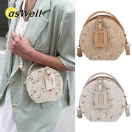 ASWELL Shoulder Bags Women Round Summer Straw Bag