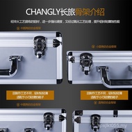 Shockproof Long Travel Off-White Instrument Box Aluminum Alloy Box Packaging Tool Box 10 Portable St