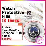 Protective Sticker For Rolex Sea-Dweller Deepsea D-Blue (3 sheets) 126660 / Scratch & Contamination 