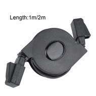 CAT6 RJ45 Network Cable New 1m/2m Adjustable Retractable CAT6 RJ45 Lan Network Cable Cord Black Netw