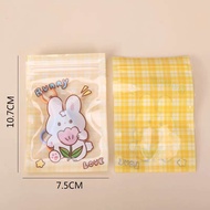 Cute Cartoon Frosted Resealable Storage Ziplock Bag |  Accessories Ziplock Bag | Goodies Zipper Bag 