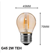 Edison Filament LED Bulb G45 E27 2Watt 2W Tea