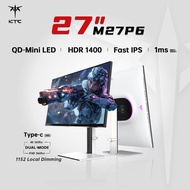 KTC 27″ 4K Mini LED HDR1400 Gaming Monitor 4K160Hz Switch FHD320Hz Dual-Mode Monitor USB-C 65W Free-
