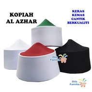 Kopiah Azhar Al Imam Mesir Putih Merah Hijau Hitam Keras Tebal Dewasa Lelaki Original Solat Haji Son