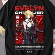 EVELYN CHEVALIER ZENLESS ZONE ZERO T-SHIRT - MEN'S DISTRO T-SHIRT & ZZZ ANIME & GAME T-SHIRTWanita E