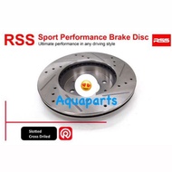 VW Golf GTI MK5 / MK6 RSS Sport Brake Disc Rotor  / Slotted and Drill Disc Rotor Depan Front