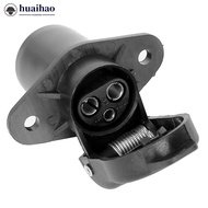 HUAIHAO 12V 3 Pin 3 Pole Plug-in Trailer Socket Connectors Round Trailer Tractor Plug for Electrical
