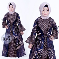Terlaris Baju Gamis Batik Modern Fashion Anak Perempuan Busana Muslim