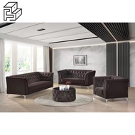BETTY FURNITURE Mozelleti 123 Seater Sofa Set And Rounded Coffee Table