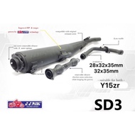 Yypang cutting standard exhaust Y15 28mm&32mm