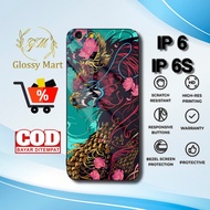 HP IP 6 Case Latest 6s/ - IP 6 Casing 6s/ - Dragon Motif - Premium Glossy Hardcase - Softcase IP Glo
