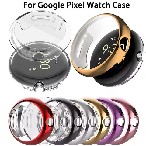 Case for Google Pixel Watch 2 1 Anti-Scratch Soft TPU Cover Full Coverage Protective Shell for Googl