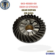 6K5-45560-00 GEAR DEPAN (28 GIGI) UNTUK YAMAHA OUTBOARD (GEAR BOX) ENJIN 2-STROKE 60HP (E60H)