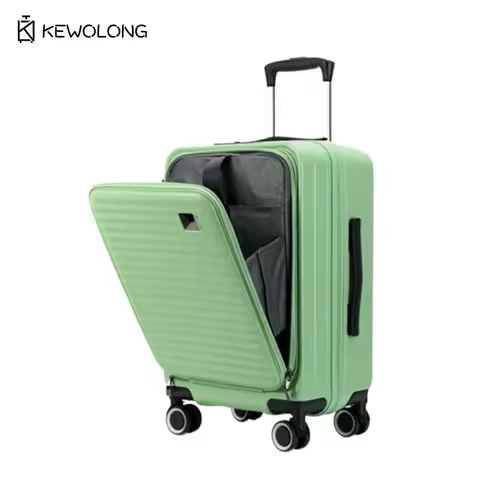 Front-Opening 24 Inch Carry On Luggage Quick Access Laptop Compartment Business Suitcase Lightweight