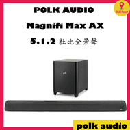 polk - POLK Magnifi Max AX Soundbar 旗艦 5.1.2 杜比全景聲和 DTS:X 條形音箱 帶 10 英寸無線低音炮