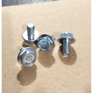 (PACKAGE CONTENTS 20 PCS) Flange M6x10Bolt Flange Cap Bolt/ 6x10 Key 10