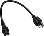 Toptekit US 3 Prong  Power Cord AC Power Short Cord USA Nema 5-15P Male to IEC320 C5 Female Laptop P