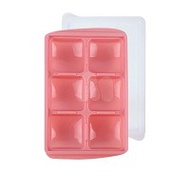 韓國BeBeLock 副食品冰磚盒50g(6格)-蜜桃粉
