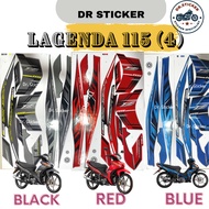 YAMAHA LAGENDA115Z FI  STRIPE STICKER STIKER LAGENDA115 (4) 115ZR LEGENDA 115 BODY COVERSET COVER SE