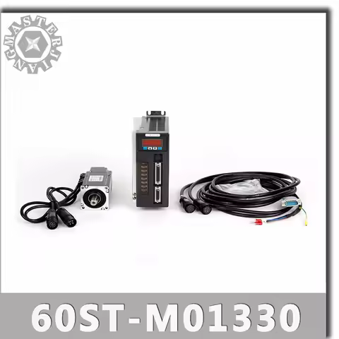 60ST-M01330 220V 400W AC Servo motor 3000RPM 1.27N.M. Single-Phase servomotor ac drive permanent mag