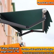 Awning boleh lipat baharu Awning boleh laras Awning engkol tangan Awning lipat pendakap aloi alumini