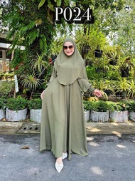 HOT ABAYA🔥JUBAH ABAYA WITH KHIMAR EXCLUSIVE/KHIMAR SET ABAYA/SET ABAYA MUSLIMAH IRONLESS SEKALI TUDU