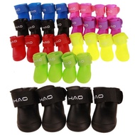 Summer Rubber Shoes Teddy Dog Puppy Pet Shoes Poodle Schnauzer Rain Boots Pomeranian Bichon Rain