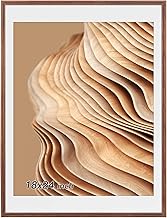 HOHIYO 18 x 24 Inch Photo Frame, Oak Wood Poster Frame Wall 18 x 24 Oak Wood Picture Frame Wall 18 x