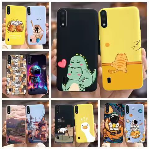 For Samsung Galaxy A01 Case M01 Lovely Cartoon Cover Soft Silicone Phone Case For Samsung A01 M 01 G