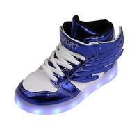 Childrens Colorful Luminous Shoes USB Charging Boys and Girls Lighting Shoes Led Flashing Luminous S