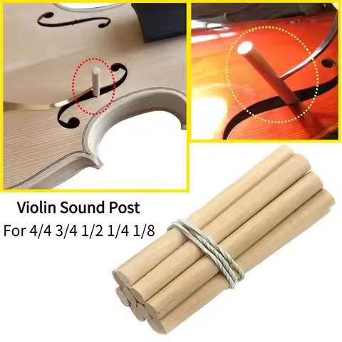 10-50pcs Violin Sound Post Spruce Wood Bass Column Speaker for 4/4 3/4 1/2 1/4 1/8 Viola Fiddle Hand