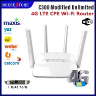 Modified Smart Router 4G CPE C300 SUPPORT UNLIMITED SIM CARD HOTSPOT DATA MODEM 150Mbps