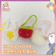 【JoyfulExcellence PET's】 New Hamster Bag Pet doll bag Hand hook pet Bag Bag Crochet hamster bag Pendant Hamster straddle Bag Hamster knit bag Hamster Accessories Accessories