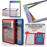 8x11.6cm For TCG For MTG 35PT Holographic Glitter Strong Magnetic Card Holder and Metal Case Card Pr