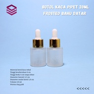 20ml clear frosted glass pipette bottle 20ml pipette bottle aluminumRing