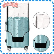 SHOOGEL Luggage Protector , Travel PVC Baggage Cover, Waterproof Transparent Dust Cover Suitcase Pro