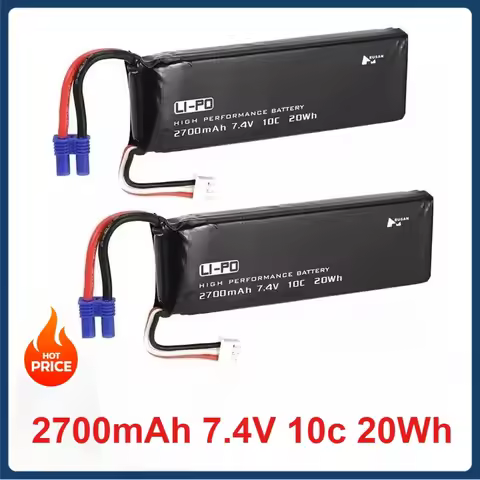 7.4V 2700mAh Drone Lipo Battery for H501S X4 H501C H501A H501M H501S W H501S Pro Four-axis Aircraft 