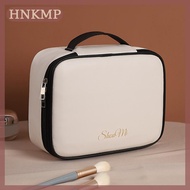 HNKMP 3 trong 1 PU trang điểm lưu trữ túi xách tay công suất lớn đa năng rửa Túi mỹ phẩm một cách tự