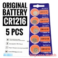 tali jam ❉✴Original 5pcs Sony Watch Battery CR1216 . Lithium 3V. Use by 2027.