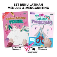 [MOMMY HAPPY] Preschool Children's Cutting Writing Activity Practice Book 5 and 6 Years Old Kinderga